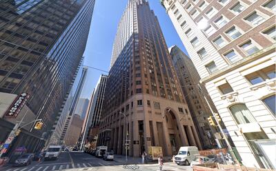 Screen Property Corporation acquired a luxurious apartment on 75 Wall Street in Manhattan for $1.4 million. Google Street View