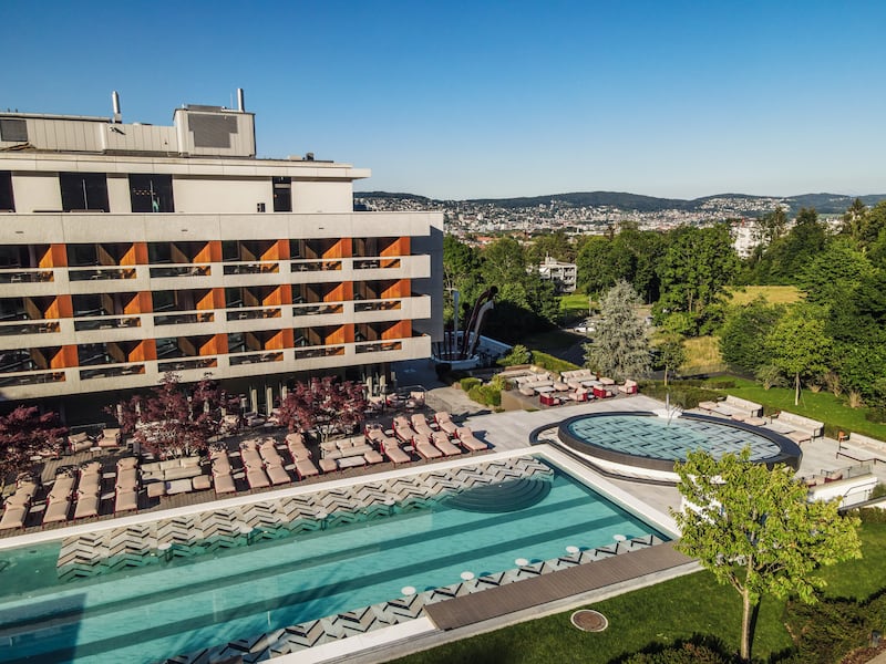 The pool is the place to spend summer days.