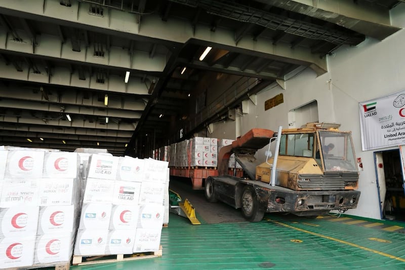 Through the Emirates Red Crescent, the UAE is sending food, medicine, tents, and essentials for women and children
