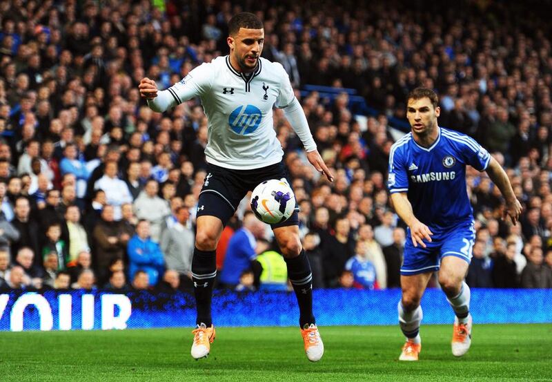 Right midfield: Kyle Walker, Tottenham Hotspur. Out of sorts and out of position in midfield. Set up a Demba Ba goal - for Chelsea. Mike Hewitt / Getty Images