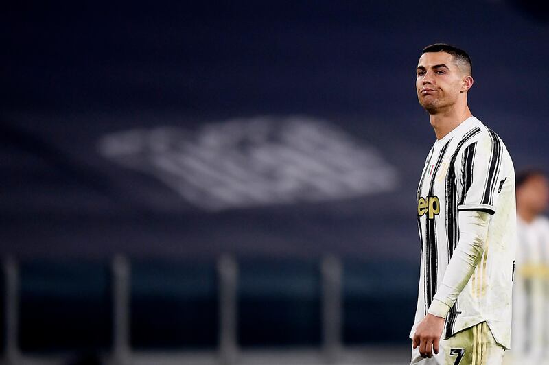Cristiano Ronaldo cuts a frustrated figure during Juventus' defeat to Fiorentina. AP