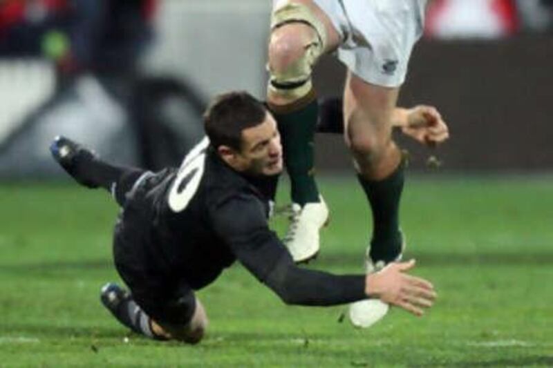 The New Zealand flyhalf Daniel Carter was in unstoppable form against the Springboks.