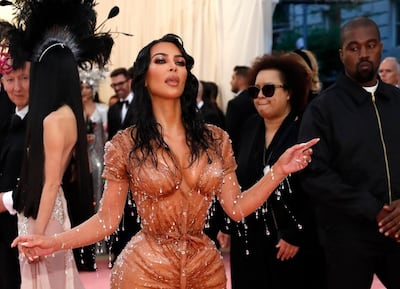 Metropolitan Museum of Art Costume Institute Gala - Met Gala - Camp: Notes on Fashion - Arrivals - New York City, U.S. - May 6, 2019 - Kim Kardashian West and Kanye West. REUTERS/Mario Anzuoni