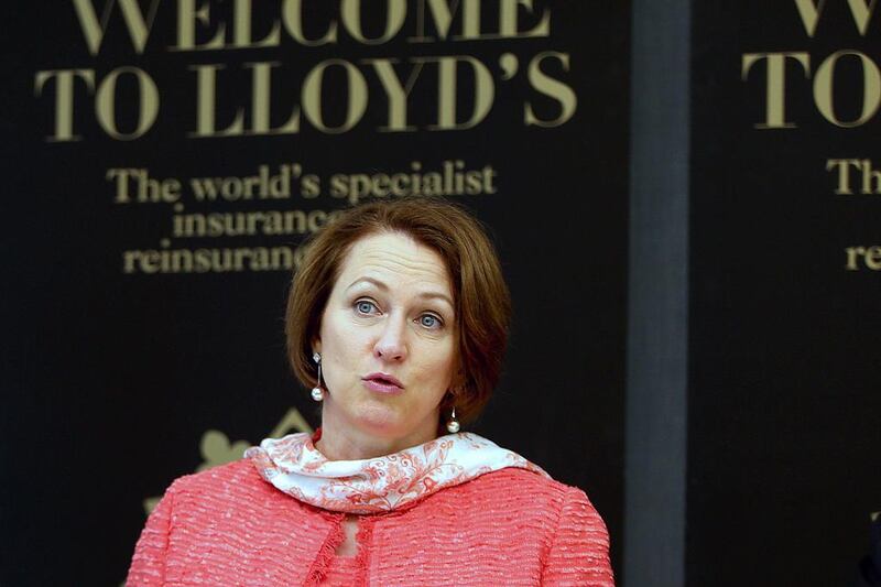 Inga Beale, the Lloyd’s of London chief executive, says the company wants to take advantage of the infrastructure growth that is going on in the region. Satish Kumar / The National
