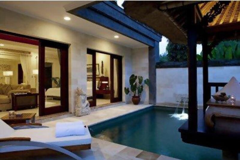 The Deluxe Terrace suite of the Viceroy Bali.