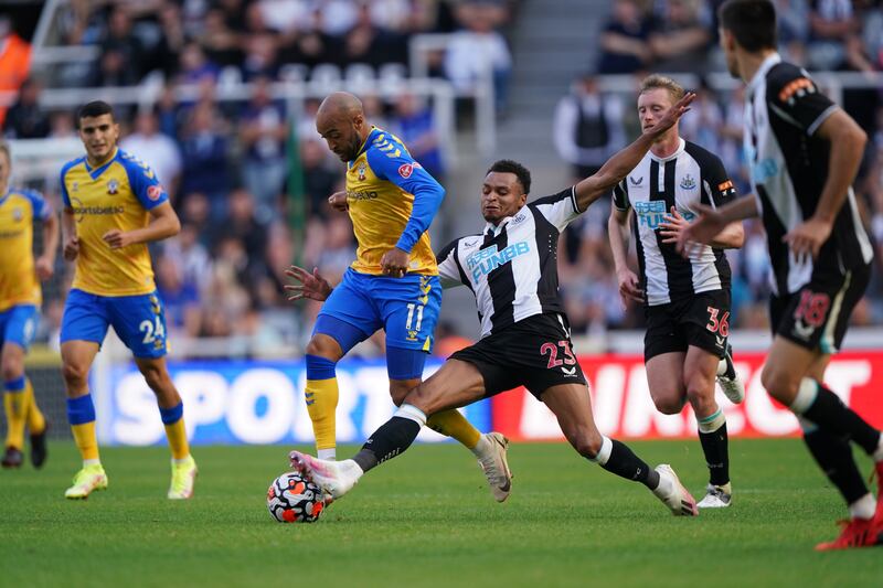 Jacob Murphy - 5: Curled free-kick just over bar after half an hour which was Newcastle’s first attempt at goal. Allowed Djenepo to cut inside and shoot unchallenged just after break and was skinned by Redmond for Saints’ goal. Lovely cushioned header, though, to set-up Wilson’s goal. PA