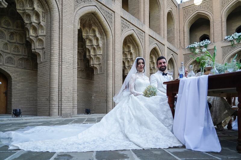 Wedding in the Abbasid Palace. Photo: Aymen AlAmeri / The National