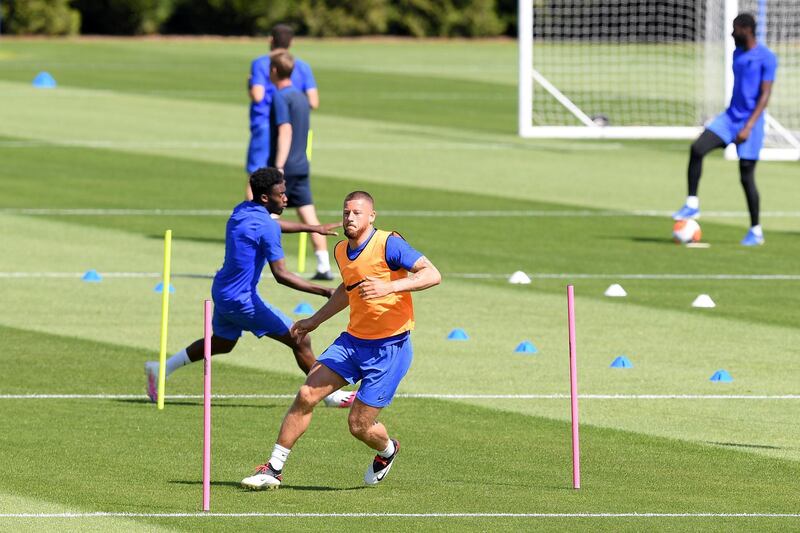 COBHAM, ENGLAND - JUNE 02: Ross Barkley of Chelsea during a training session at Chelsea Training Ground on June 2, 2020 in Cobham, England. (Photo by Darren Walsh/Chelsea FC via Getty Images)