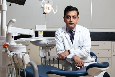 Dr Vinayak Mohan. Sharjah research has linked obesity to gum disease.  Chris Whiteoak / The National