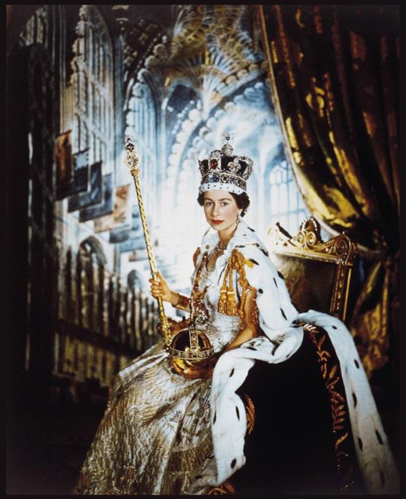 A portrait of Queen Elizabeth II, who wore Roger Vivier shoes on her coronation day in 1953. Courtesy of Roger Vivier
