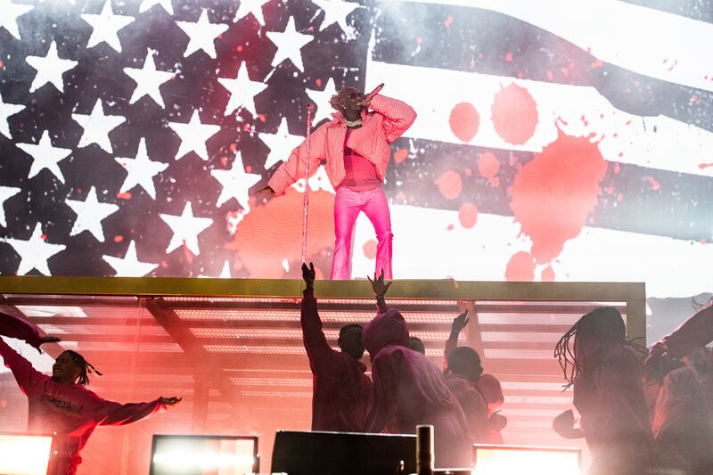 Young Thug performs in Chicago. Invision / AP