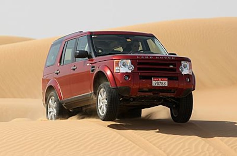 The soft sand, tall hills and plunging dunes presented few problems for the LR3, which coped with the conditions near flawlessly.