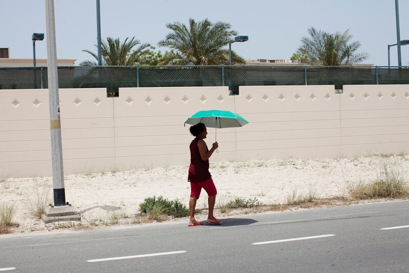 Dubai, United Arab Emirates, April 30h, 2017. The summer weather has started. Anna Nielsen for The National. *** Local Caption ***  30.04.17_HotWeatherDubai _AnnaNielsen04.JPG