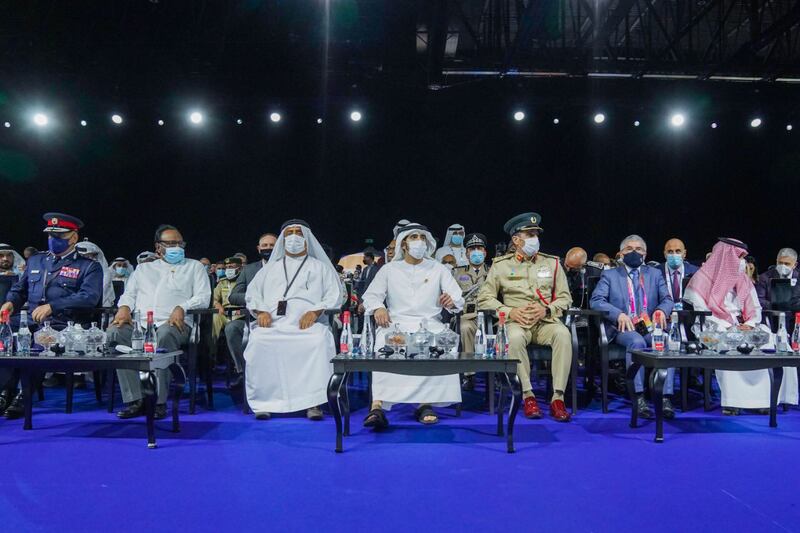 Sheikh Hamdan bin Mohammed, Crown Prince of Dubai, visited the inaugural World Police Summit on Monday.