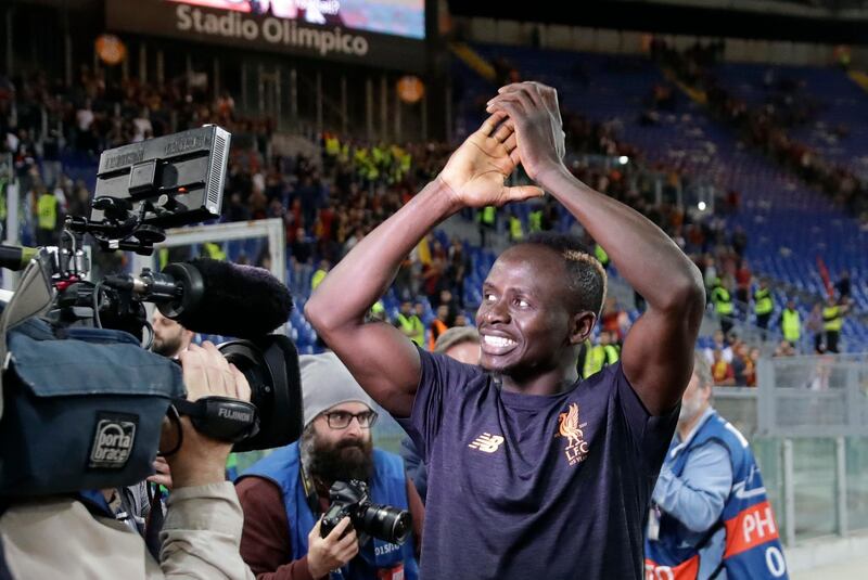 Liverpool's Sadio Mane celebrates. Alessandra Tarantino / AP Photo