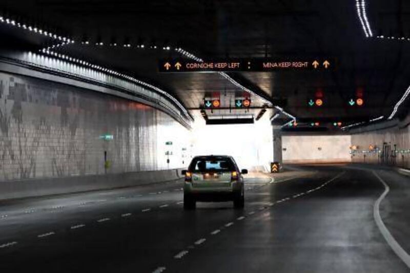 Sheikh Zayed Tunnel was officially opened on December 4.
