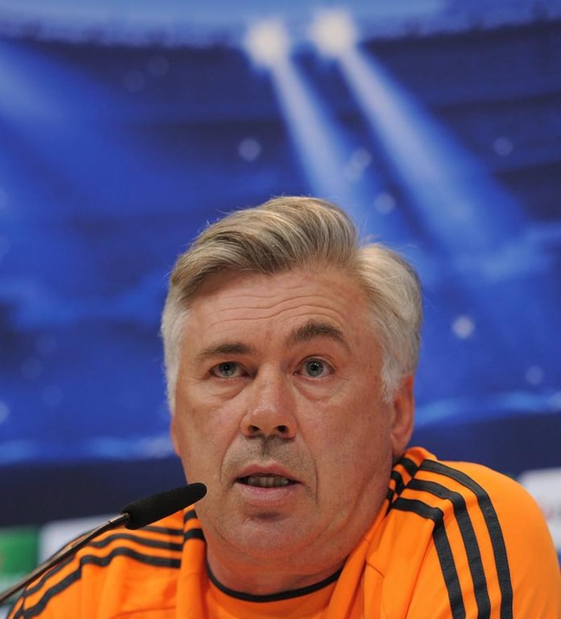 Real Madrid head coach Carlo Ancelotti is under fire as his expensively-assembled squad has yet to fire on all cylinders. Denis Doyle/Getty Images