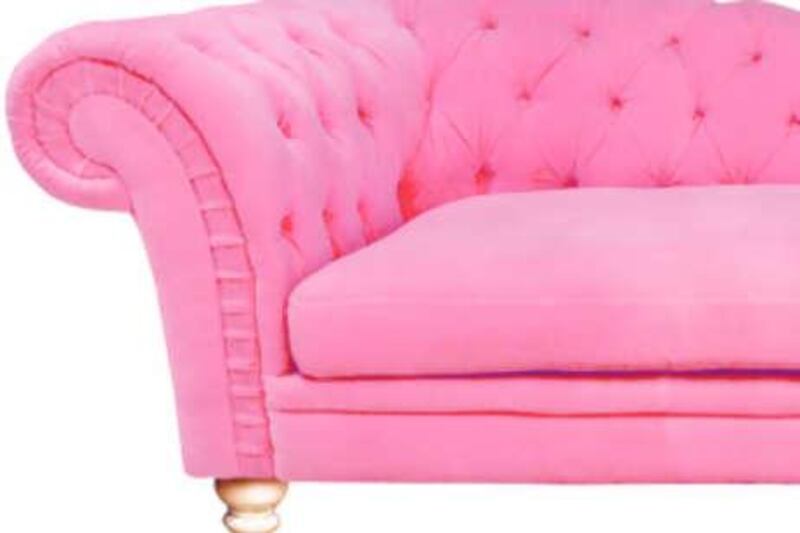 L'objet du jour: Pink velvet chaise longue.