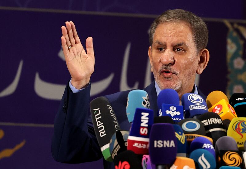 Iranian First Vice President Eshaq Jahangiri sent a delegation to Khuzestan province after protests over severe water shortages. AFP