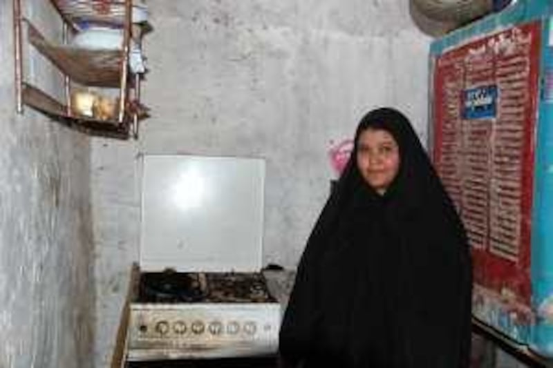 Sajida Mohammad, a 28-year-old Iraqi woman who's husband forced her into sex slavery, photographed in her kitchen in Baghdad. Now divorced with the help for a volunteer aid orgnisation, she has been reunited with her family and is rebuilding her life