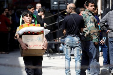 Millions of people in north-west Syria depend on aid deliveries for survival. Reuters
