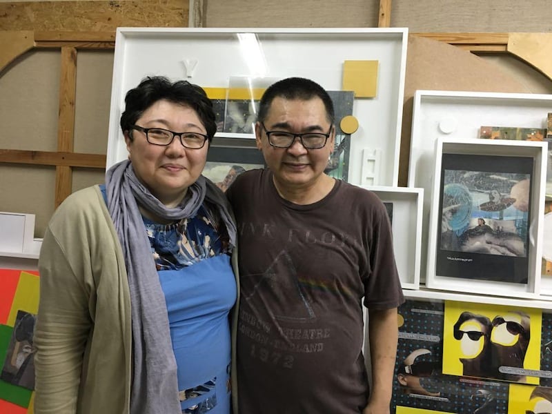 Kazakh artists Galim Madanov and Zauresh Terekbay