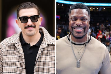 Andrew Schulz and Chris Tucker. Getty Images/ AFP