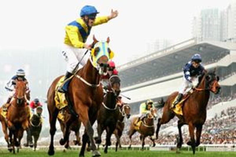 Kevin Shea, riding Archipenko, won the Audemars Piguet QEII Cup  at the Sha Tin Racecourse in Hong Kong during a scintillating last season.