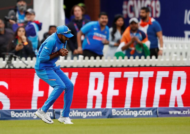 Vijay Shankar (8/10): He got off to a slow start in his very first World Cup innings but sensibly rotated the strike with Kohli, the set batsman, before using the long handle to finish the innings unbeaten. He then exploited the conditions to his advantage, as his slow medium pace earned him the wickets of Imam-ul-Haq and captain Sarfaraz Ahmed. Reuters