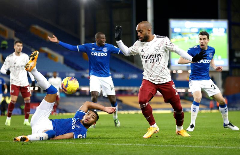 Alexandre Lacazette (Nketiah, 76’) N/R – Gave the Everton defence some sticky moments and his persistence in the box saw the ball fall for Martintelli, who fired wide. PA