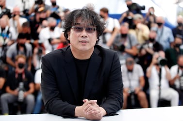 Bong Joon-Ho poses during the Rendez-Vous With format the 74th annual Cannes Film Festival, in Cannes, France, 07 July 2021.  The festival runs from 06 to 17 July.   EPA / SEBASTIEN NOGIER