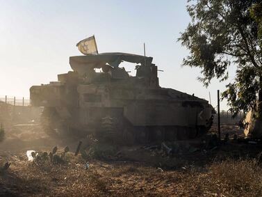 Israeli troops during military operations in the Gaza Strip. AFP