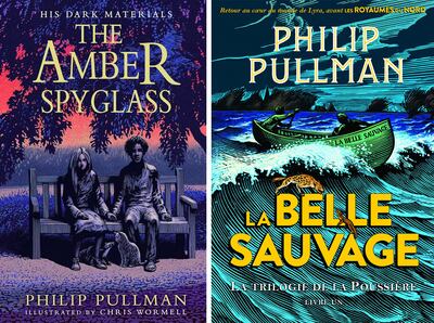 Philip Pullman published The Amber Spyglass in 2000 and revived the series with La Belle Sauvage in 2017. Photos : Laurel Leaf; Alfred A Knopf