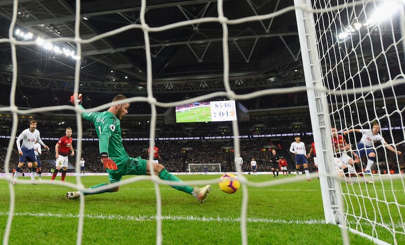 This time De Gea saves from Harry Kane. Getty Images