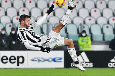 Juventusâ€™ Rodrigo Bentancur in action during the Italian Serie A soccer match Juventus FC vs Udinese Calcio at the Allianz Stadium in Turin, Italy, 15 January 2022.   EPA / ALESSANDRO DI MARCO