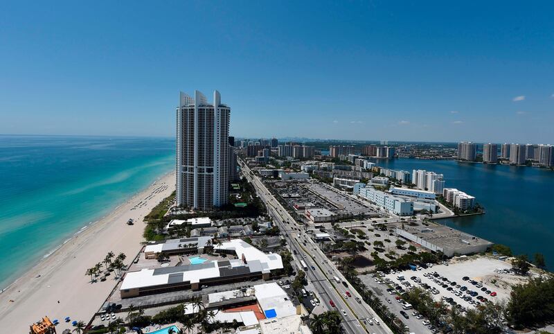 Sunny Isles Beach, Florida. While attractions such as the weather and relative safety draw many Puerto Ricans to migrate to the state, the reality is that work is hard to find for most arrivals, even the highly qualified. Rhona Wise / AFP