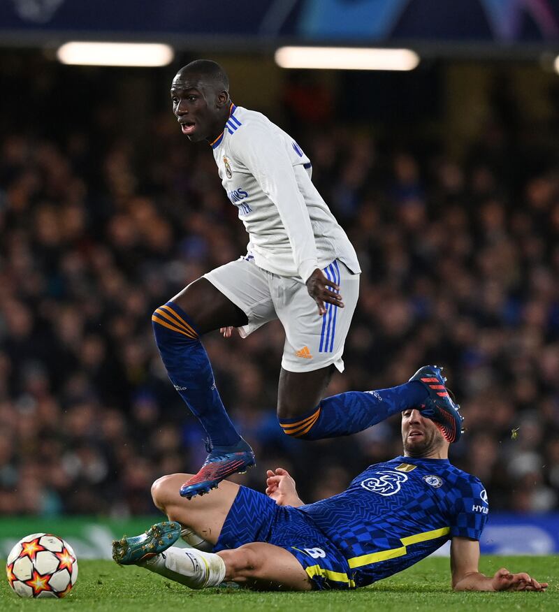 Ferland Mendy - 7: Under early pressure from James and Mount but French left-back regained his composure and was solid throughout. AFP