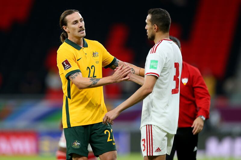 Walid Abbas – 7. The UAE captain had minimal traffic coming his way because Australia spent much of the game trying to find a solution to the attacking threat of Harib Abdallah in front of him. Getty