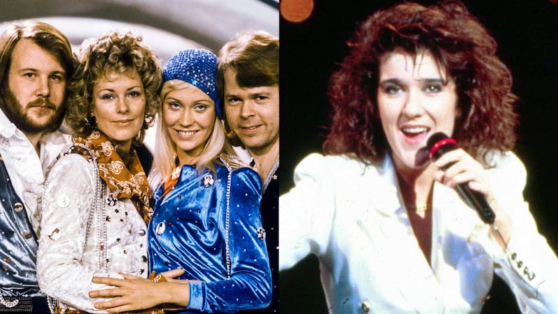 Abba and Celine Dion are both former winners of the Eurovision Song Contest. AP, Rex Features