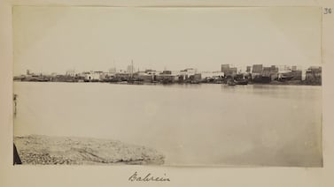 An image thought to have been taken in Sharjah in 1873. Photo: British Library