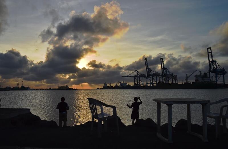 Boys fishing near Djibouti port on May 3, 2015 which has emerged as the only safe and efficient port in the troubled Horn of Africa. Carl de Souza/AFP Photo