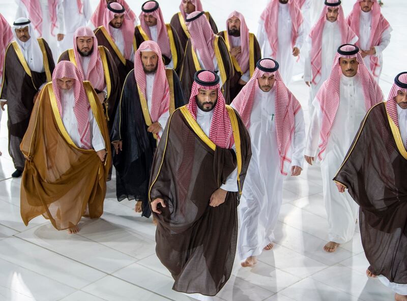 The Crown Prince was joined by dignitaries for the ceremony.