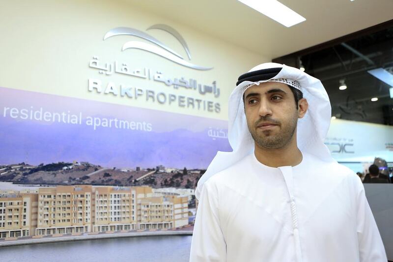 Rashed Sultan Al Khatri, the director of marketing and sales for RAK Properties, says the waterfront Flamingo Villas will cost from Dh750,000 to Dh2.5 million. Sarah Dea / The National