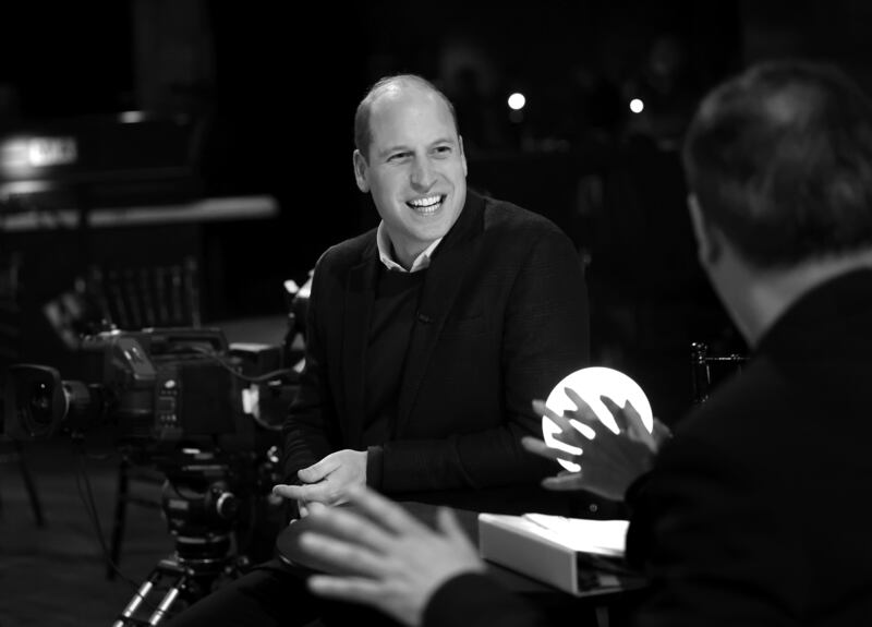 Prince William during rehearsals for the Earthshot awards at MGM Music Hall at Fenway in Boston. PA