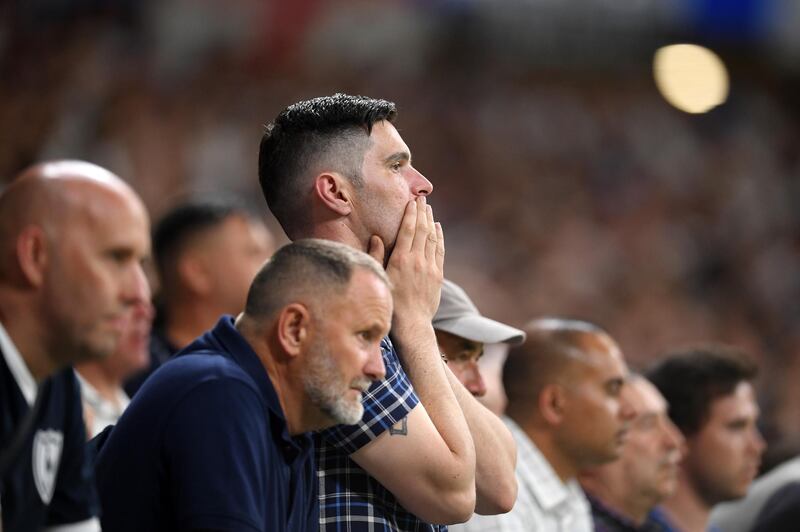 It was a tough night for Tottenham fans. Getty