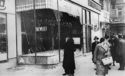 Jewish homes, shops and synagogues were looted in a wave of Nazi terror that began on November 9, 1938. AP 
