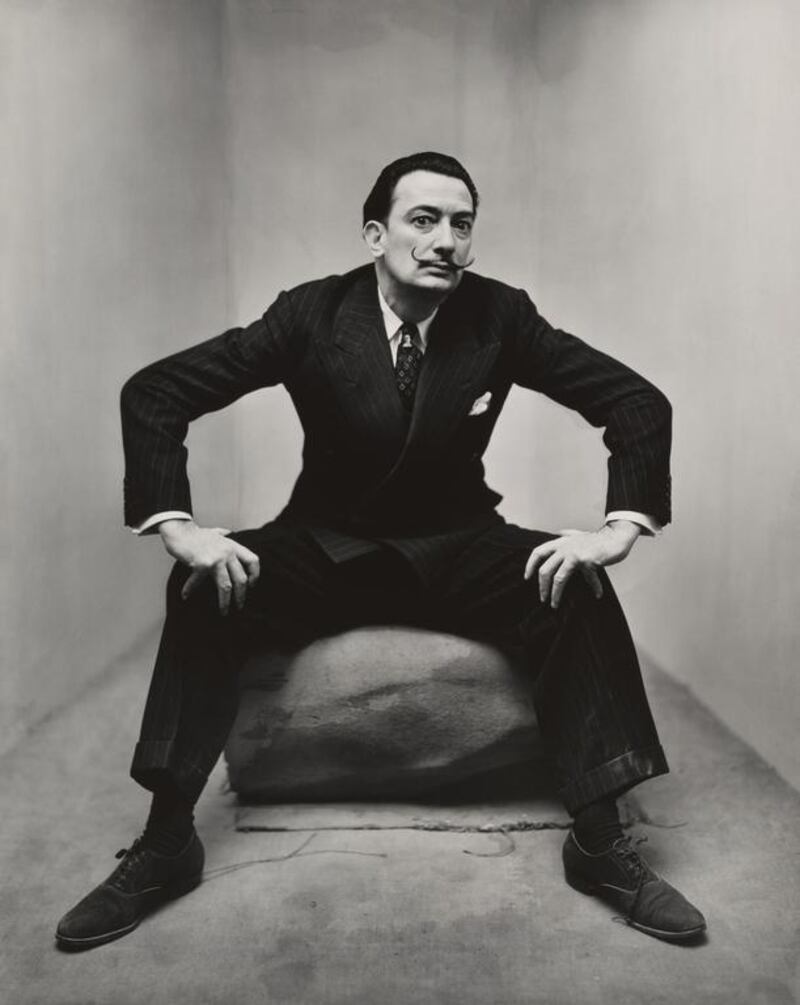 Irving Penn photographed Spanish surrealist painter Salvador Dali in 1947. Courtesy The Sir Elton John Photography Collection