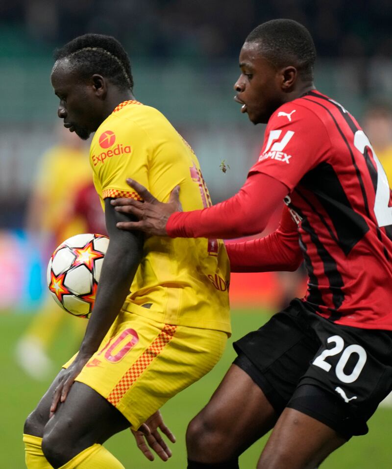 Pierre Kalulu - 5: The 21-year-old found Mane a handful but made life hard for the striker. He was unable to create anything going forward and was replaced by Florenzi in the 65th minute. AP