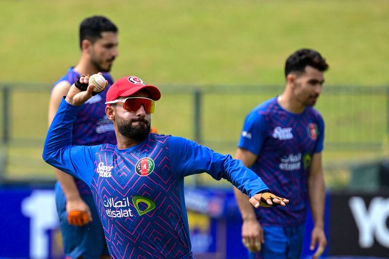 Afghanistan's captain Hashmatullah Shahidi leads his side in a one-off Test against Ireland in Abu Dhabi on Wednesday. AFP