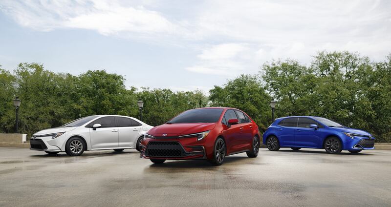 The 2023 Toyota Corolla line-up.